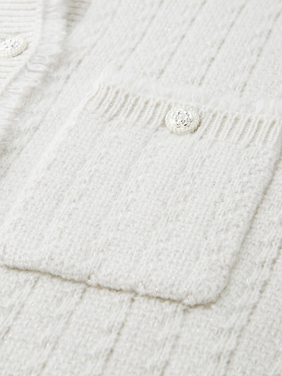 COMOBOCA 100% Cashmere Women's Knit Button Down Cardigan