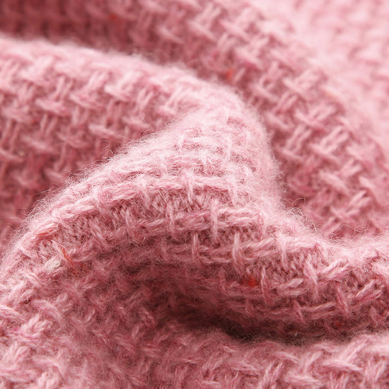 COMOBOCA 100% Cashmere Women's Textured Knit Sweater Vest