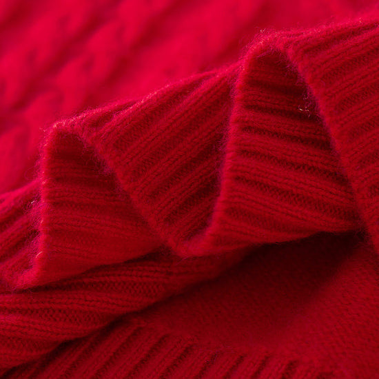 COMOBOCA 100% Cashmere Women's Fair Isle Sweater