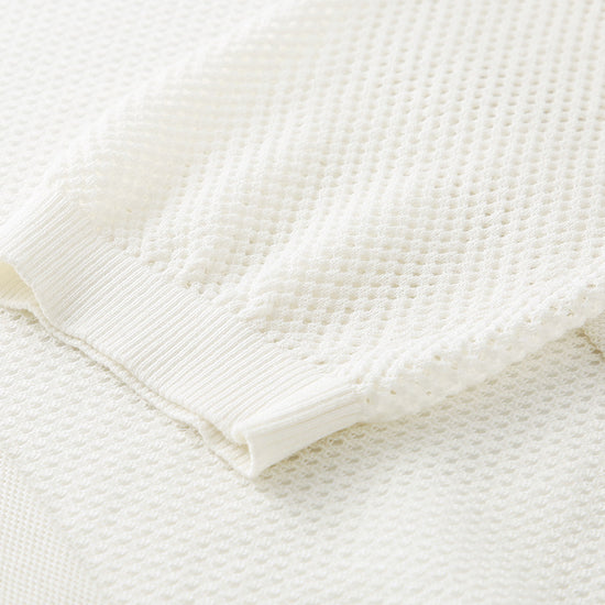 COMOBOCA Women's Open Front Mesh Knit Cardigan