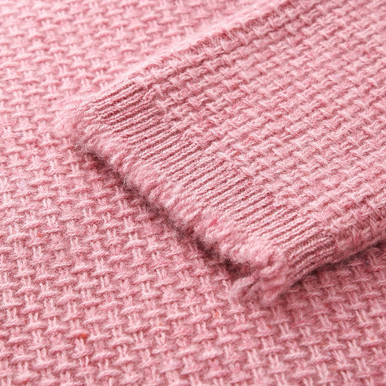 COMOBOCA 100% Cashmere Women's Knit Cardigan with Front Pockets