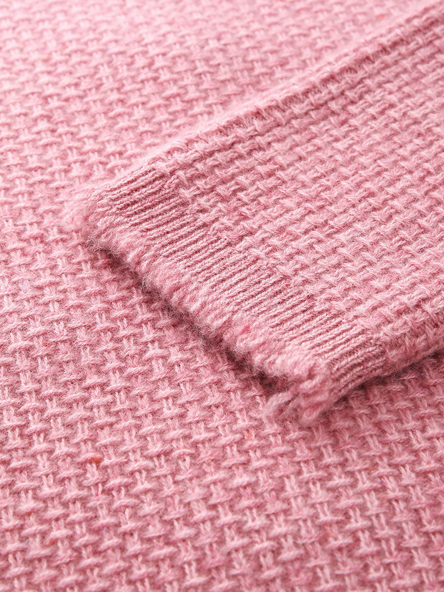 COMOBOCA 100% Cashmere Women's Knit Cardigan with Front Pockets