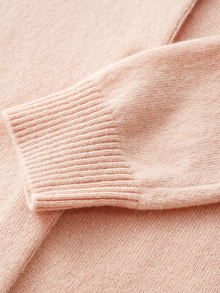 COMOBOCA 100% Wool Kids' Colorful Heart Shaped Buttons Cardigan