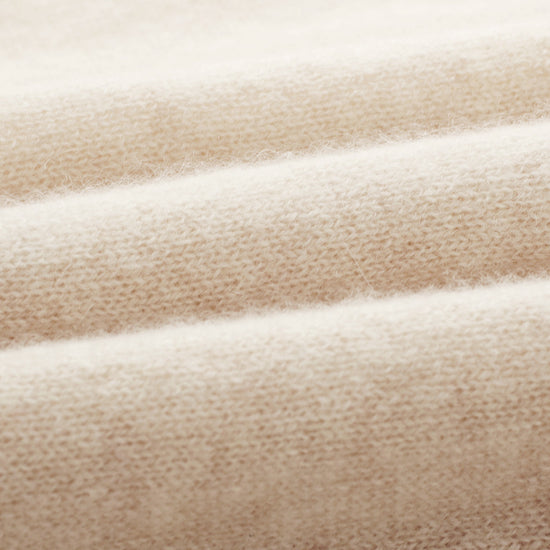 COMOBOCA 100% Cashmere Women's Color-Blocked Sleeve Knit Sweater