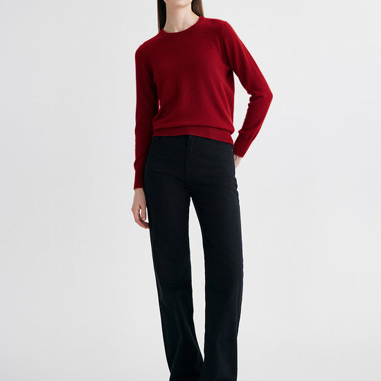 COMOBOCA 100% Cashmere Women's Round Neck Sweater