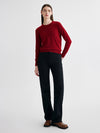 COMOBOCA 100% Cashmere Women's Round Neck Sweater