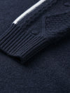 COMOBOCA 100% Cashmere Women's Crew Neck Intarsia Knit Sweater