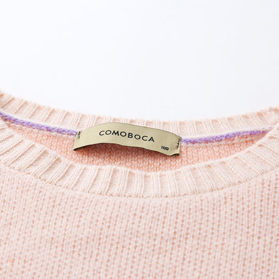 COMOBOCA 100% Cashmere Women's Ombre Gradient Color Knit Sweater
