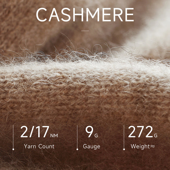 COMOBOCA 100% Cashmere Women's Cable Knit Round Neck Sweater