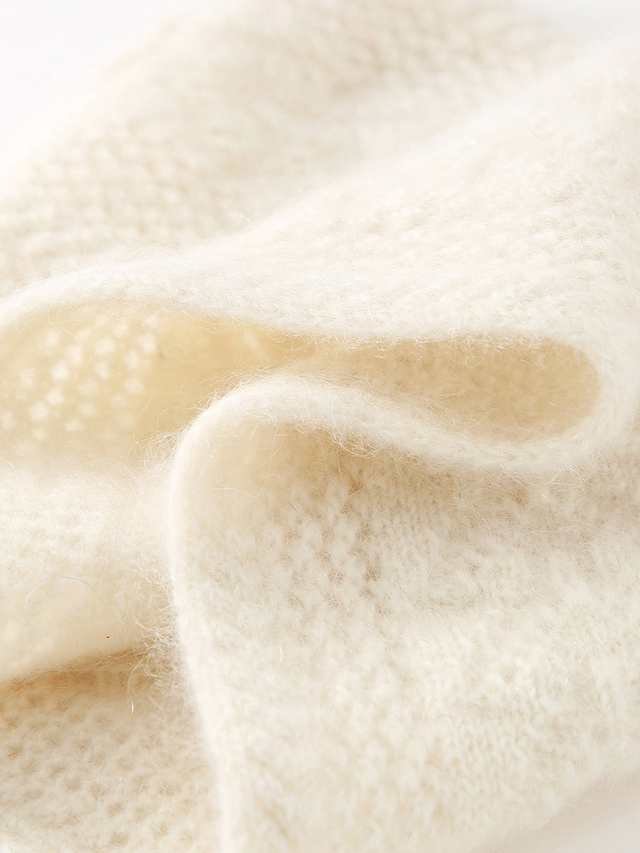 COMOBOCA 100% Cashmere Cozy Knit Cowl Neck Warmer