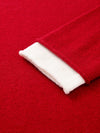 COMOBOCA 100% Cashmere Women's Sweater with Contrast Trim