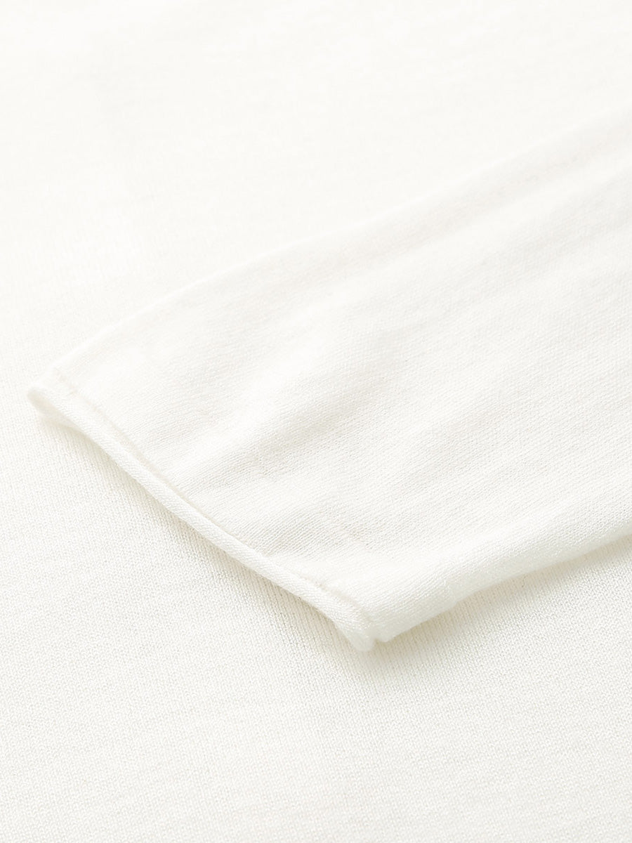 COMOBOCA Women's Button-Up Cardigan with Cable Knit Detail