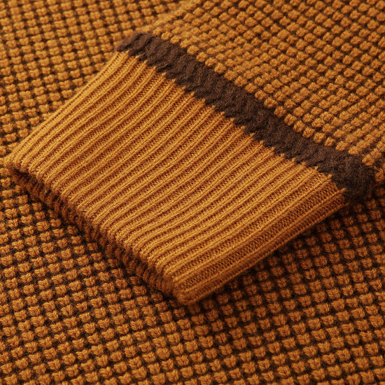 COMOBOCA 100% Wool Women's Colorblock Raglan Sleeve Sweater