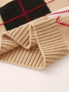 COMOBOCA 100% Wool Kids' Ribbed Argyle Knit Sweater