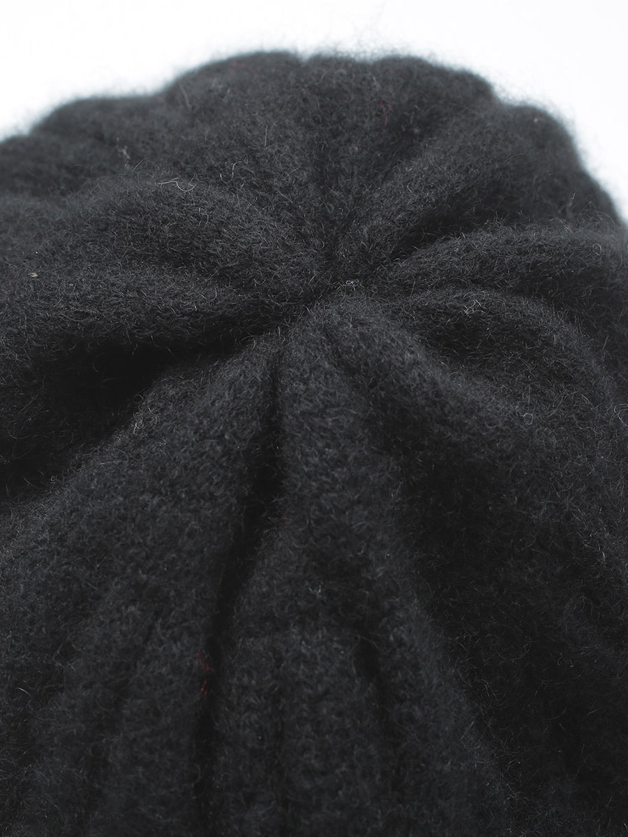 COMOBOCA 100% Cashmere Cable Slouchy Beanie