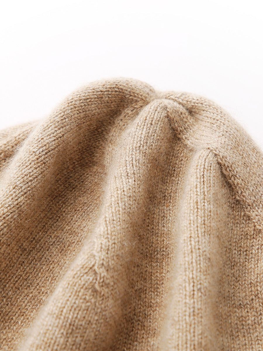 COMOBOCA 100% Cashmere Women's Slouchy Knit Beanie