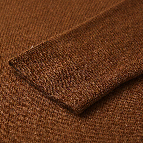 COMOBOCA 100% Cashmere Women's Half-Zip Mock Neck Pullover Sweater