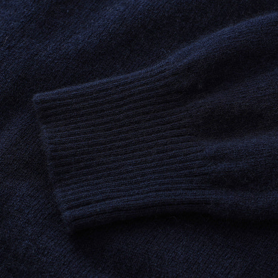 COMOBOCA 100% Cashmere Women's Fair Isle Round Neck Sweater