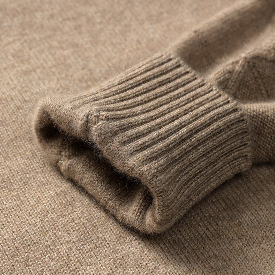 COMOBOCA 100% Cashmere Luxurious Cable Knit Hooded Cardigan