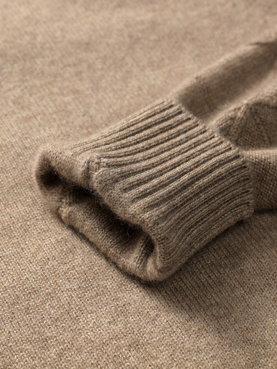 COMOBOCA 100% Cashmere Luxurious Cable Knit Hooded Cardigan