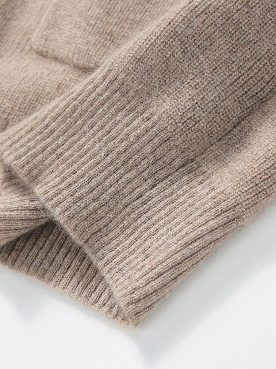 COMOBOCA 100% Cashmere Women's Cardigan Long Knit Coat