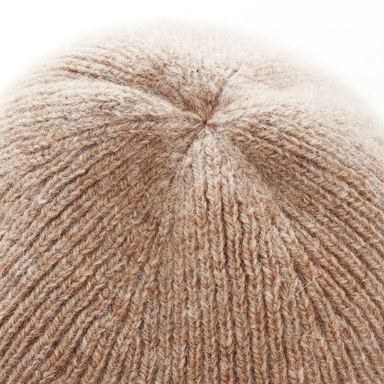 COMOBOCA 100% Wool Men's Ribbed Knit Beanie