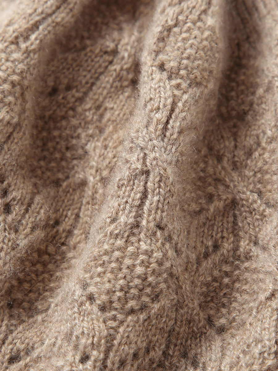 COMOBOCA 100% Cashmere Luxurious Knit Beanie