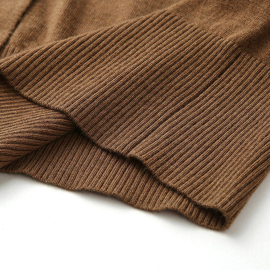 COMOBOCA Women's Classic Ribbed Button Up Cardigan