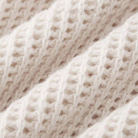 COMOBOCA 100% Wool Women's Ribbed Knit Sweater