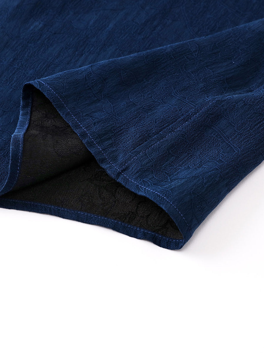 COMOBOCA 100% Mulberry Silk Women's Sleeveless Midi Dress