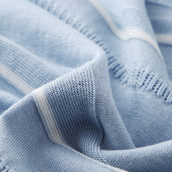 COMOBOCA Women's Relaxed Fit Striped Knit T-Shirt