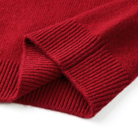 COMOBOCA 100% Wool Kids' V-Neck Cardigan