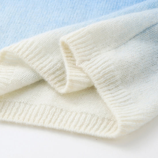 COMOBOCA 100% Cashmere Women's Gradient Ombre Sweater