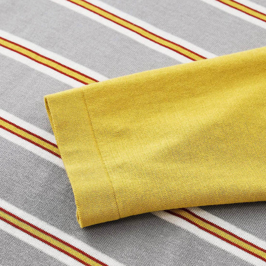 COMOBOCA Women's Layered Striped Round Neck Knit Sweater