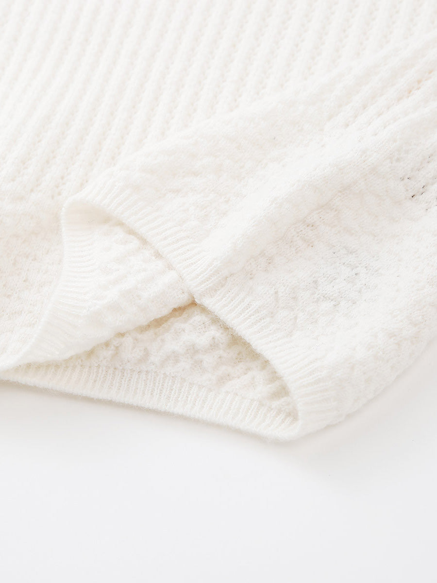 COMOBOCA 100% Wool Women's Sweater Extra Size Knit Hoodie