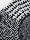 COMOBOCA 100% Cashmere Elegant Houndstooth Knit Beret