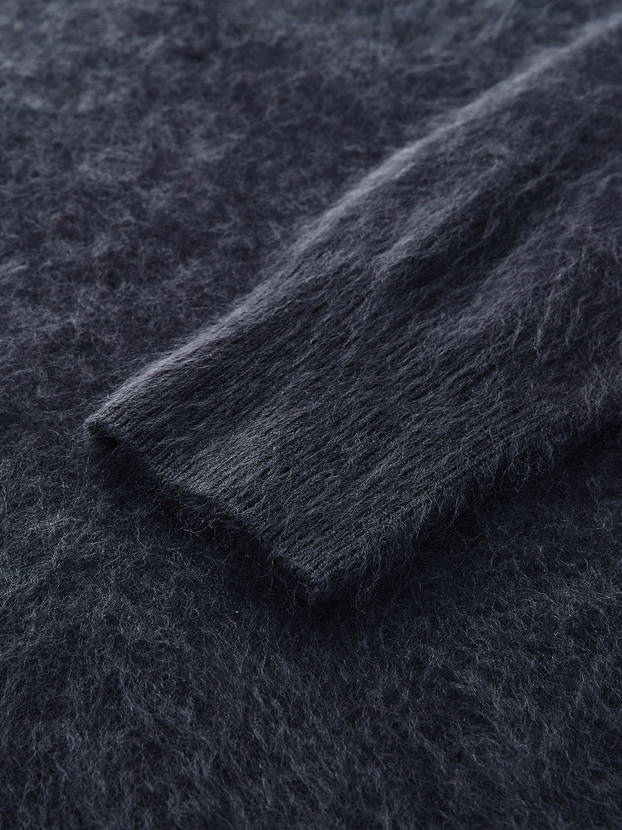 COMOBOCA Women's Wool Seamless Brushed Knit Sweater