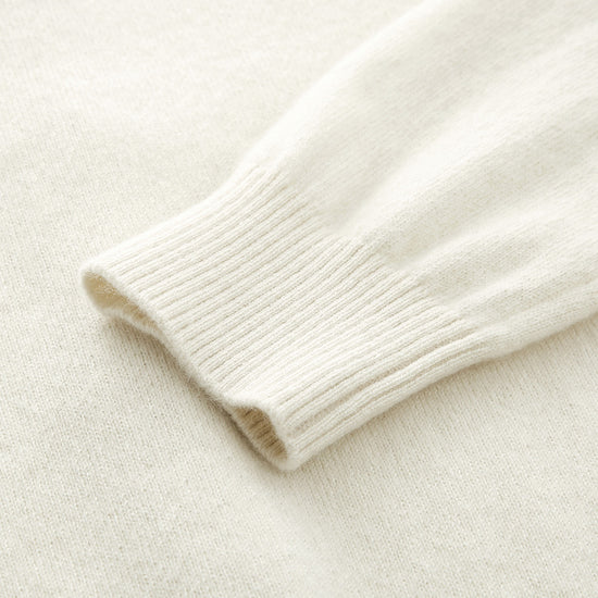 COMOBOCA 100% Cashmere Women's Pumpkin Embroidery Knit Cardigan