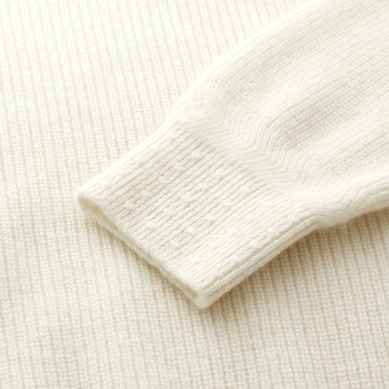 COMOBOCA 100% Cashmere Women's Argyle Patterned Round Neck Sweater