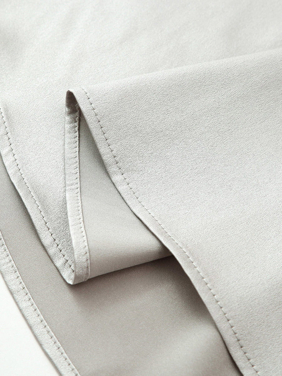 COMOBOCA Women's Elastic Waistband Chic Midi Skirt