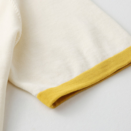 COMOBOCA Women's Retro Ringer Cotton Silk T-Shirt