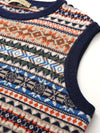 COMOBOCA 100% Wool Women's Fair Isle Knit Vest