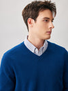 COMOBOCA 100% Cashmere Men's V-Neck Sweater