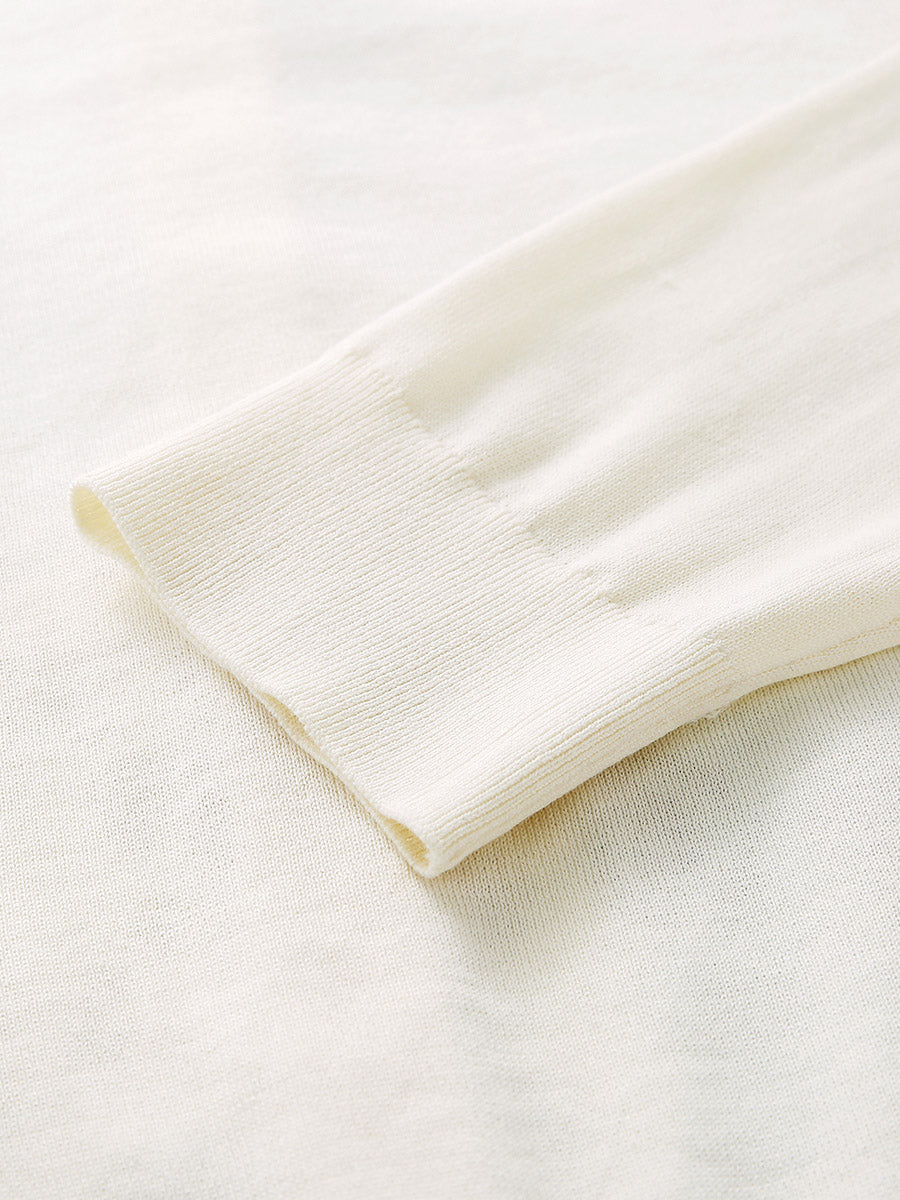 COMOBOCA Women's Printed Panel Knit Cardigan