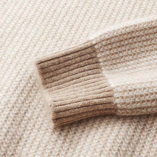 COMOBOCA 100% Cashmere Women's Mock Neck Knit Sweater