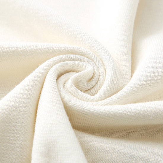 COMOBOCA Women's Lace Sleeve Round Neck Sweater