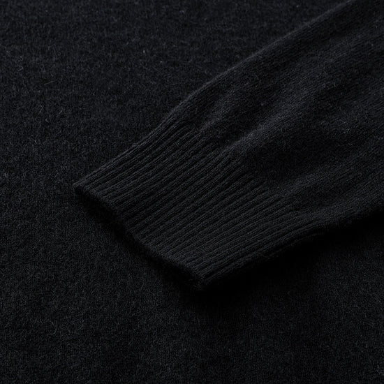 COMOBOCA 100% Cashmere Women's Color Block Cable Knit Sweater