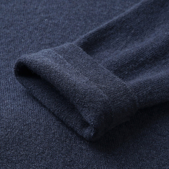 COMOBOCA 100% Cashmere Women's Leather Buckle Knit Coat