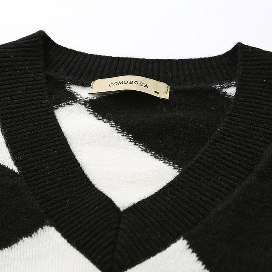 COMOBOCA 100% Cashmere Women's Vintage Inspired Knit Vest