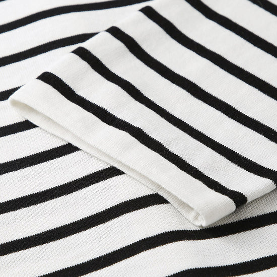 COMOBOCA Women's Striped Button-Up Cardigan